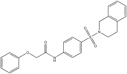 N-[4-(3,4-dihydro-1H-isoquinolin-2-ylsulfonyl)phenyl]-2-phenoxyacetamide Struktur