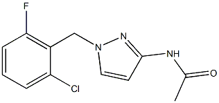 N-[1-[(2-chloro-6-fluorophenyl)methyl]pyrazol-3-yl]acetamide Struktur