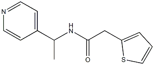 N-(1-pyridin-4-ylethyl)-2-thiophen-2-ylacetamide Struktur