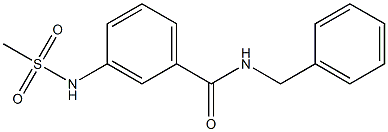 N-benzyl-3-(methanesulfonamido)benzamide Struktur