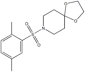 8-(2,5-dimethylphenyl)sulfonyl-1,4-dioxa-8-azaspiro[4.5]decane Struktur