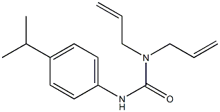 3-(4-propan-2-ylphenyl)-1,1-bis(prop-2-enyl)urea Struktur