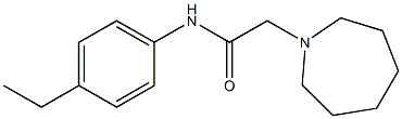 2-(azepan-1-yl)-N-(4-ethylphenyl)acetamide Struktur