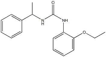 1-(2-ethoxyphenyl)-3-(1-phenylethyl)urea Struktur