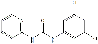 1-(3,5-dichlorophenyl)-3-pyridin-2-ylurea Struktur