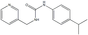 1-(4-propan-2-ylphenyl)-3-(pyridin-3-ylmethyl)urea Struktur