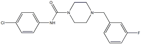 N-(4-chlorophenyl)-4-[(3-fluorophenyl)methyl]piperazine-1-carboxamide Struktur