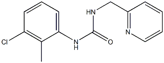 1-(3-chloro-2-methylphenyl)-3-(pyridin-2-ylmethyl)urea Struktur