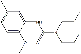 3-(2-methoxy-5-methylphenyl)-1,1-dipropylthiourea Struktur