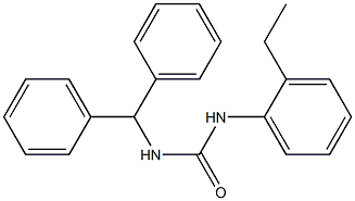 1-benzhydryl-3-(2-ethylphenyl)urea Struktur