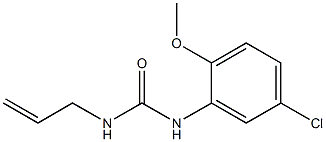 1-(5-chloro-2-methoxyphenyl)-3-prop-2-enylurea Struktur