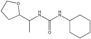 1-cyclohexyl-3-[1-(oxolan-2-yl)ethyl]urea Struktur