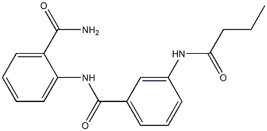 2-[[3-(butanoylamino)benzoyl]amino]benzamide Struktur