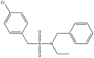 N-benzyl-1-(4-chlorophenyl)-N-ethylmethanesulfonamide Struktur