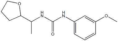 1-(3-methoxyphenyl)-3-[1-(oxolan-2-yl)ethyl]urea Struktur