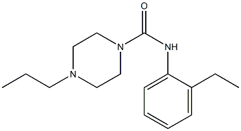 N-(2-ethylphenyl)-4-propylpiperazine-1-carboxamide Struktur