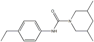 N-(4-ethylphenyl)-3,5-dimethylpiperidine-1-carboxamide Struktur