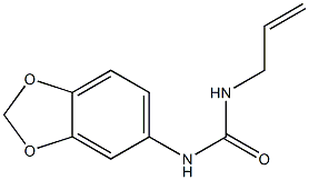 1-(1,3-benzodioxol-5-yl)-3-prop-2-enylurea Struktur