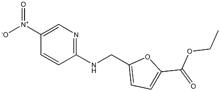 ethyl 5-[[(5-nitropyridin-2-yl)amino]methyl]furan-2-carboxylate Struktur