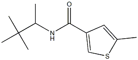 N-(3,3-dimethylbutan-2-yl)-5-methylthiophene-3-carboxamide Struktur