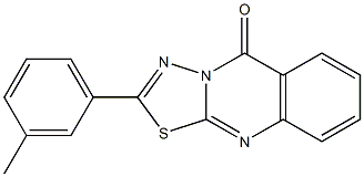 2-(3-methylphenyl)-[1,3,4]thiadiazolo[2,3-b]quinazolin-5-one Struktur