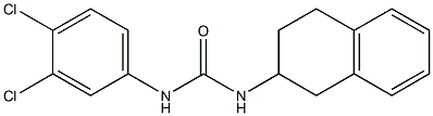 1-(3,4-dichlorophenyl)-3-(1,2,3,4-tetrahydronaphthalen-2-yl)urea Struktur