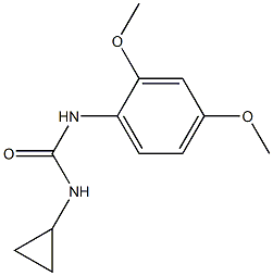 1-cyclopropyl-3-(2,4-dimethoxyphenyl)urea Struktur