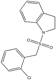 1-[(2-chlorophenyl)methylsulfonyl]-2,3-dihydroindole Struktur