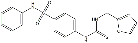 1-(furan-2-ylmethyl)-3-[4-(phenylsulfamoyl)phenyl]thiourea Struktur