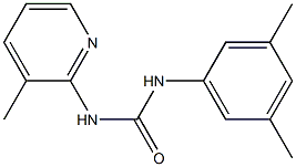 1-(3,5-dimethylphenyl)-3-(3-methylpyridin-2-yl)urea Struktur