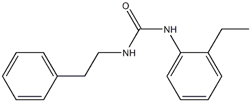 1-(2-ethylphenyl)-3-(2-phenylethyl)urea Struktur