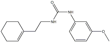 1-[2-(cyclohexen-1-yl)ethyl]-3-(3-methoxyphenyl)urea Struktur