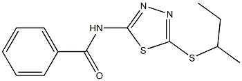 N-(5-butan-2-ylsulfanyl-1,3,4-thiadiazol-2-yl)benzamide Struktur