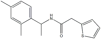 N-[1-(2,4-dimethylphenyl)ethyl]-2-thiophen-2-ylacetamide Struktur