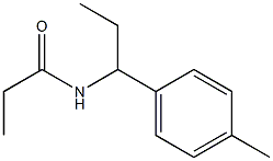 N-[1-(4-methylphenyl)propyl]propanamide Struktur