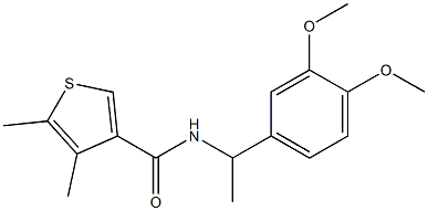 N-[1-(3,4-dimethoxyphenyl)ethyl]-4,5-dimethylthiophene-3-carboxamide Struktur