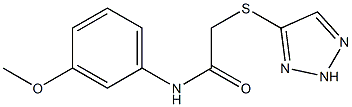 N-(3-methoxyphenyl)-2-(2H-triazol-4-ylsulfanyl)acetamide Struktur