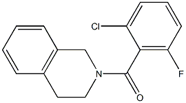 (2-chloro-6-fluorophenyl)-(3,4-dihydro-1H-isoquinolin-2-yl)methanone Struktur