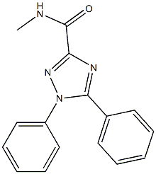 N-methyl-1,5-diphenyl-1,2,4-triazole-3-carboxamide Struktur