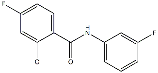 2-chloro-4-fluoro-N-(3-fluorophenyl)benzamide Struktur