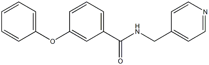 3-phenoxy-N-(pyridin-4-ylmethyl)benzamide Struktur