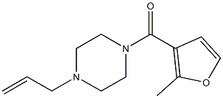 (2-methylfuran-3-yl)-(4-prop-2-enylpiperazin-1-yl)methanone Struktur