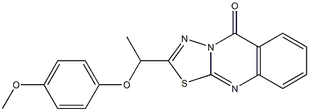 2-[1-(4-methoxyphenoxy)ethyl]-[1,3,4]thiadiazolo[2,3-b]quinazolin-5-one Struktur