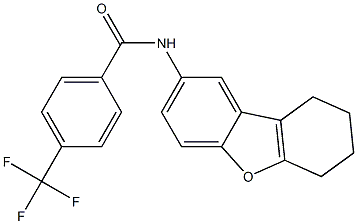 N-(6,7,8,9-tetrahydrodibenzofuran-2-yl)-4-(trifluoromethyl)benzamide Struktur