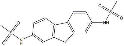 N-[7-(methanesulfonamido)-9H-fluoren-2-yl]methanesulfonamide Struktur