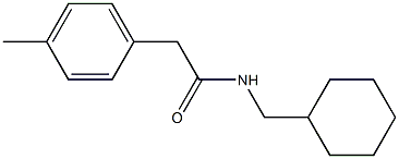 N-(cyclohexylmethyl)-2-(4-methylphenyl)acetamide Struktur