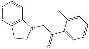 1-(2,3-dihydroindol-1-yl)-2-(2-methylphenyl)ethanone Struktur