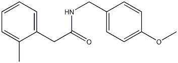 N-[(4-methoxyphenyl)methyl]-2-(2-methylphenyl)acetamide Struktur