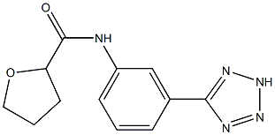 N-[3-(2H-tetrazol-5-yl)phenyl]oxolane-2-carboxamide Struktur