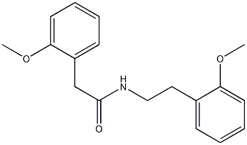 2-(2-methoxyphenyl)-N-[2-(2-methoxyphenyl)ethyl]acetamide Struktur